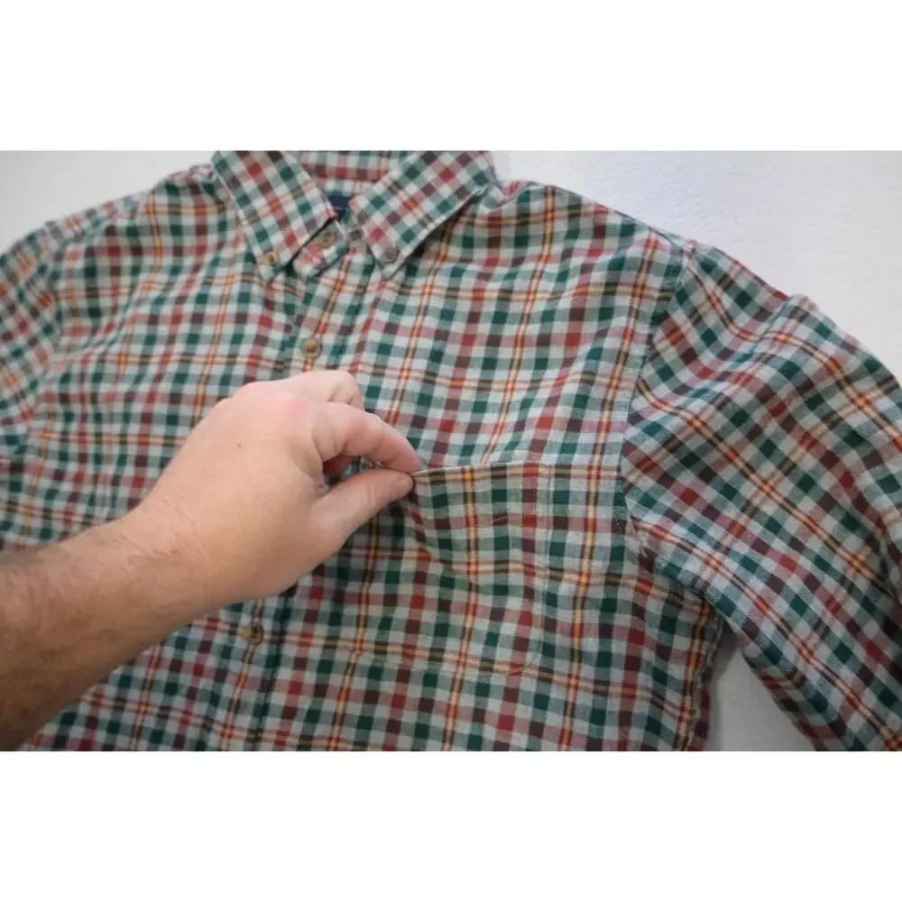 J Crew Dress Shirt Casual Plaid Long Sleeve‎ Button Up Mens Size Small